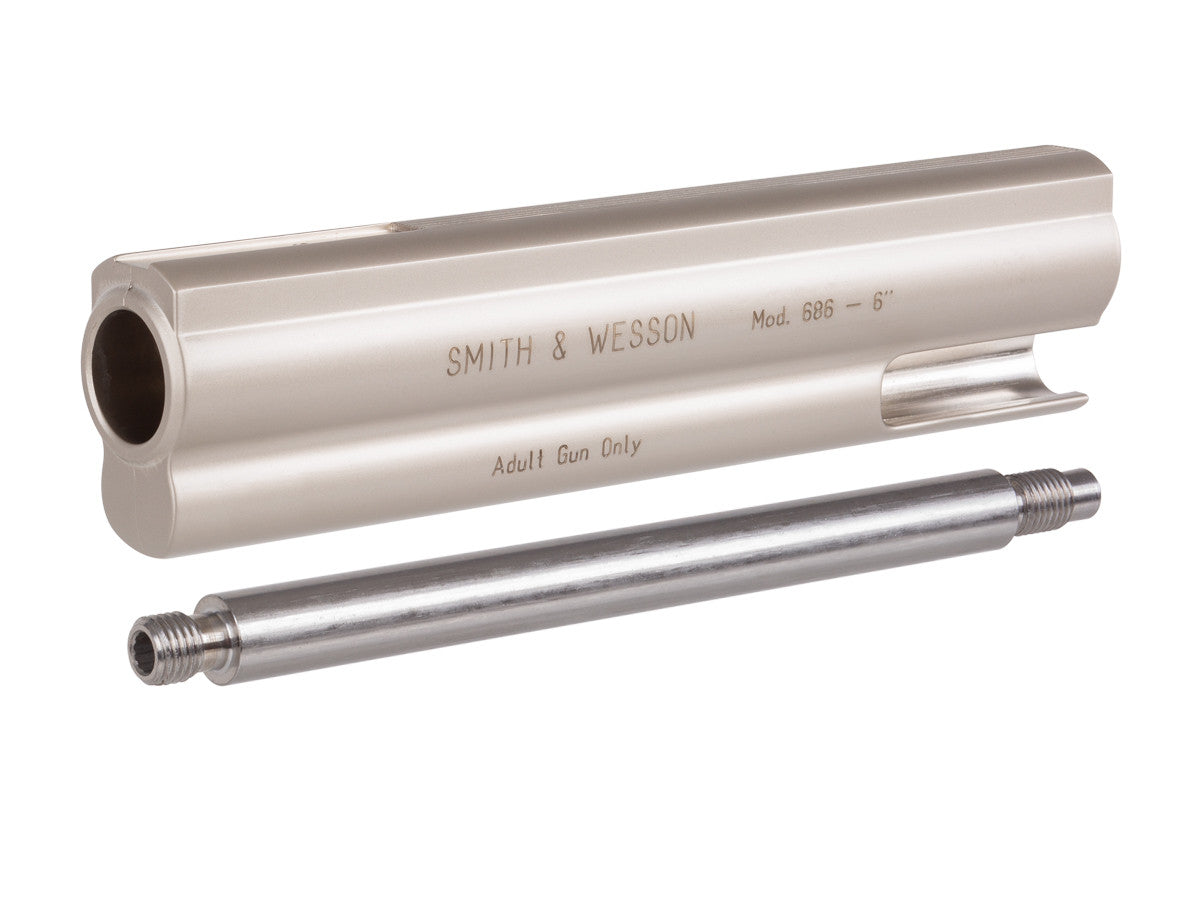 Smith & Wesson 6" Barrel, .177 Cal., Nickel, Fits S&W 586 CO2 Revolver