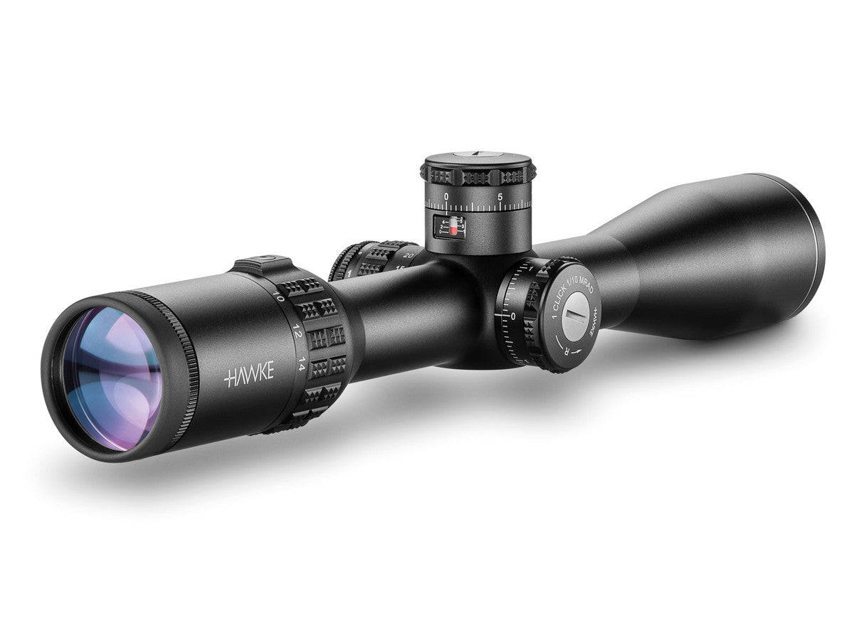 Hawke Sidewinder 30 SF 4.5-14x44, 10x Half Mil IR Reticle, 30mm Tube