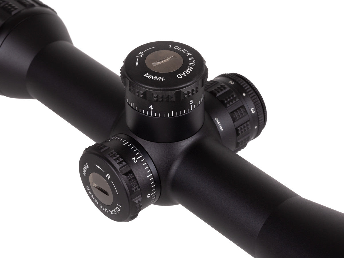 Hawke Sidewinder 30 SF 4.5-14x44, 10x Half Mil IR Reticle, 30mm Tube