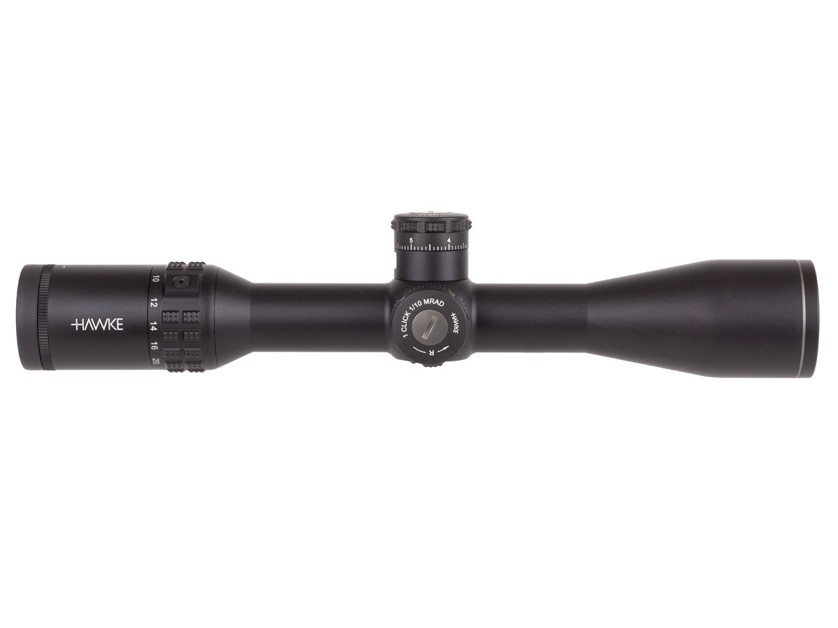 Hawke Sidewinder 30 SF 6.5-20x44, 20x Half Mil IR Reticle, 30mm Tube