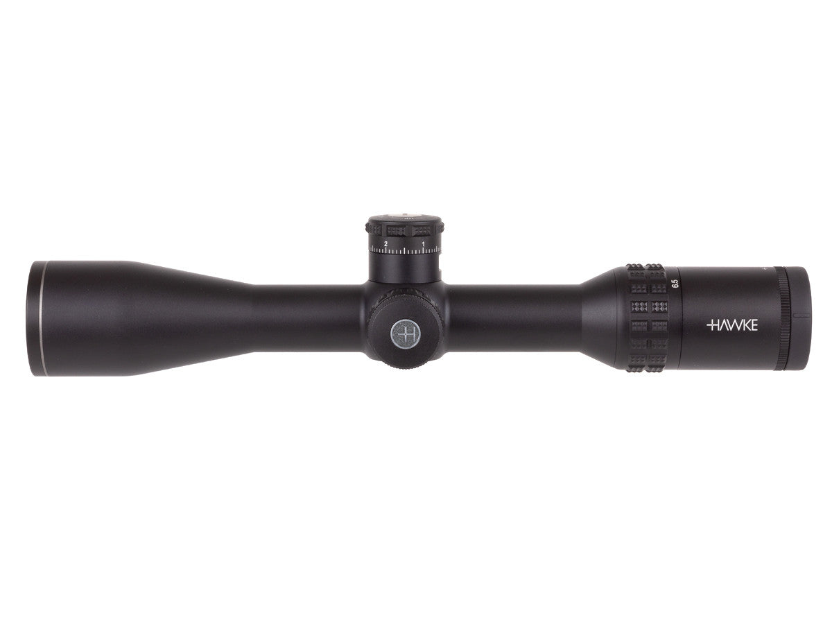 Hawke Sidewinder 30 SF 6.5-20x44, 20x Half Mil IR Reticle, 30mm Tube