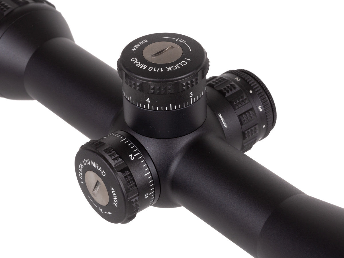 Hawke Sidewinder 30 SF 6.5-20x44, 20x Half Mil IR Reticle, 30mm Tube