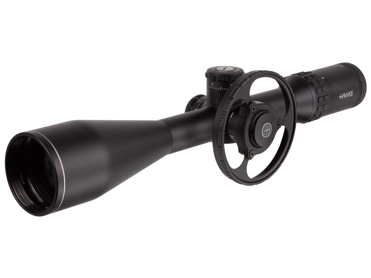 Hawke Sidewinder 30 SF 8-32x56, 20x Half Mil IR Reticle, 30mm Tube