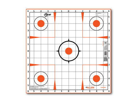 Allen Company EZ Aim Sight-In Grid Target, 12&quot;x12&quot;, 12-pack