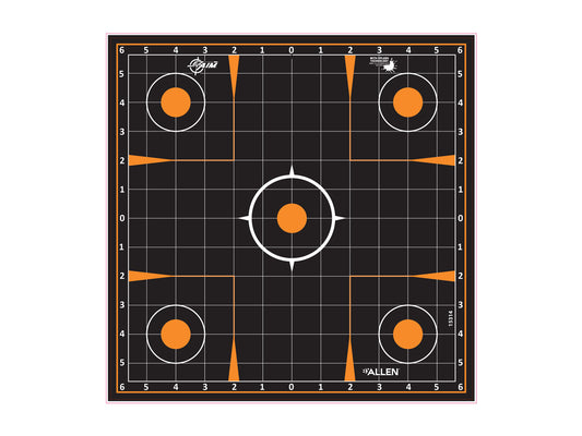 Allen Company EZ Aim Splash Sight-In Grid Target, 12"x12", 5-pack