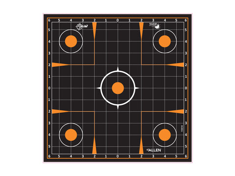 Allen Company EZ Aim Splash Sight-In Grid Target, 12&quot;x12&quot;, 5-pack