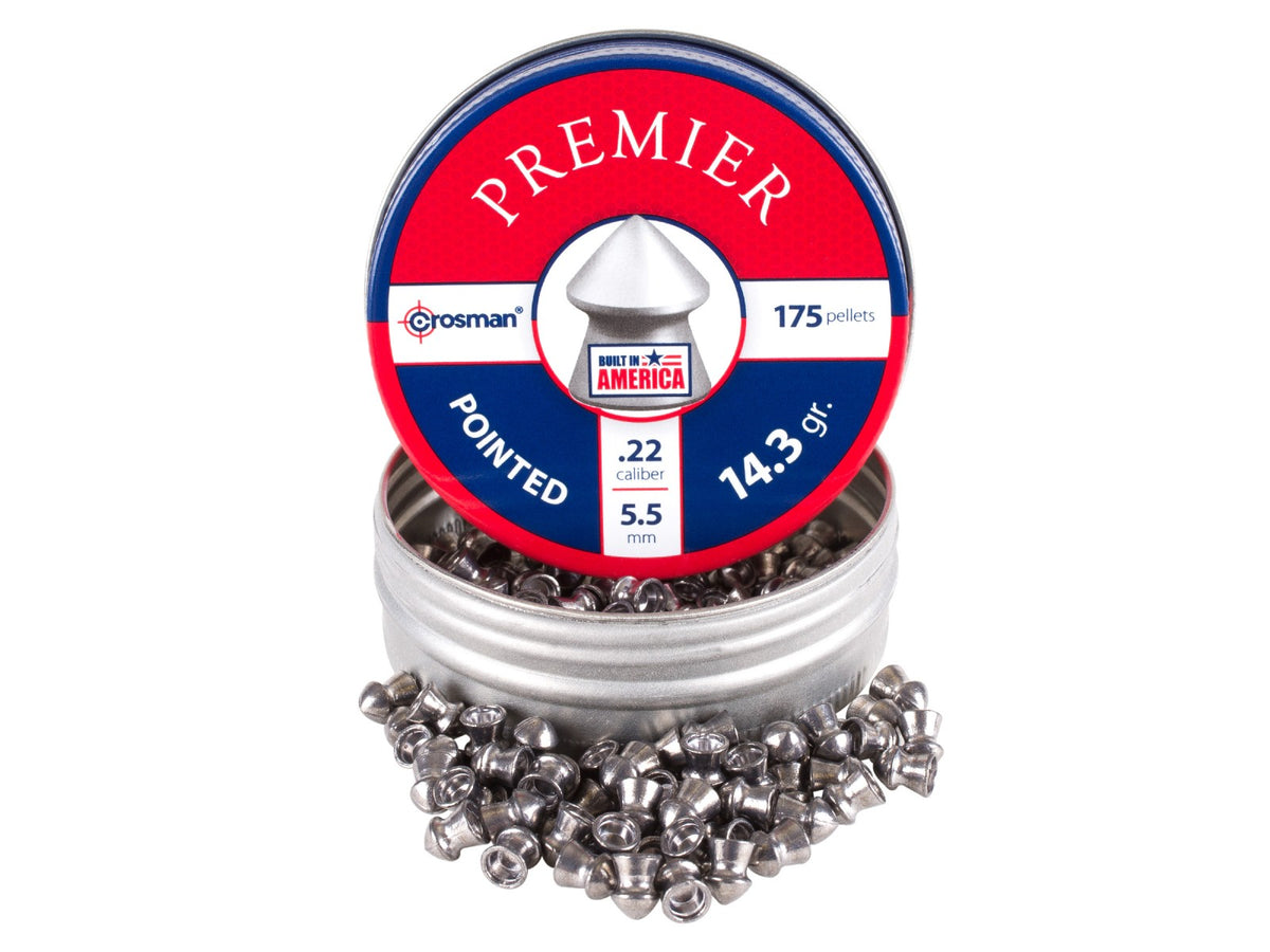 Crosman Field Hunting .22 Cal, 14.3 Grains, Pointed, 175ct - Caliber 0.22