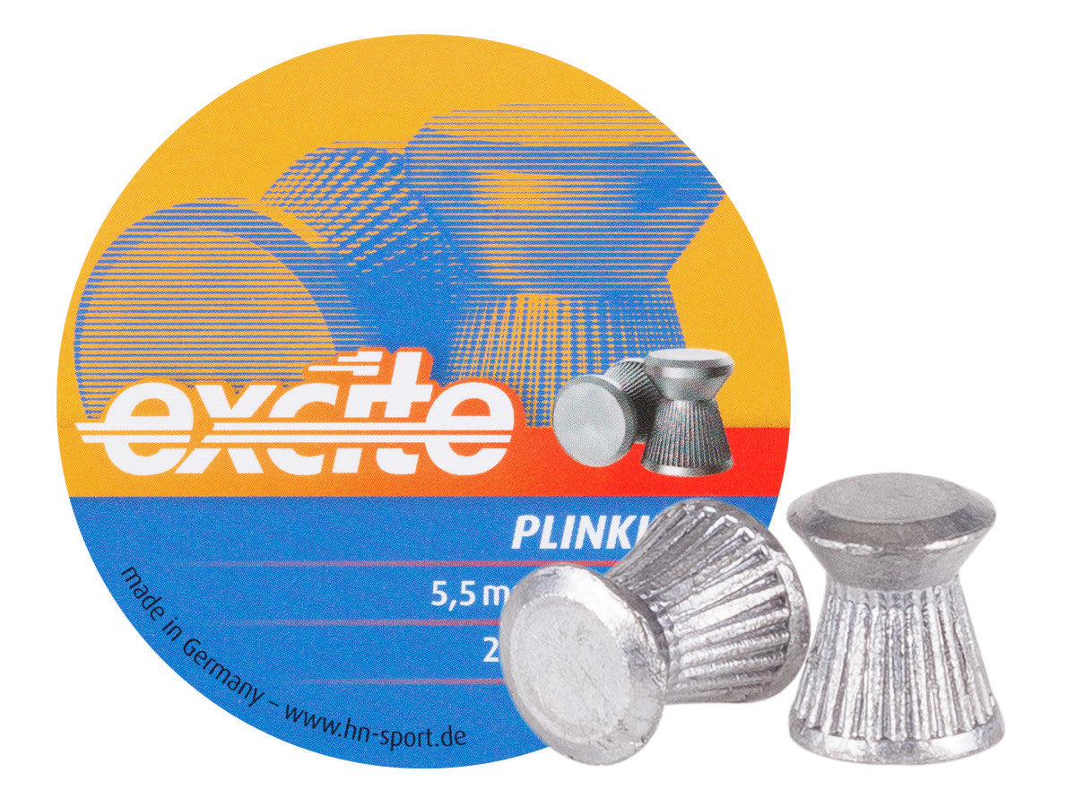H&N Excite Plinking Pellets, .22 Cal, 12.96 Grains, Wadcutter, 250ct - Caliber 0.22