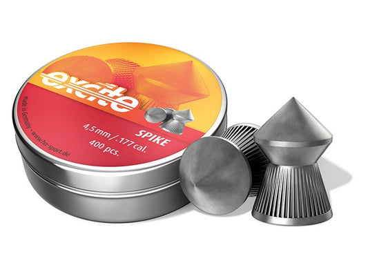 H&N Excite Spike Pellets, .177 Cal, 8.64 Grains, Pointed, 400ct - Caliber 0.177