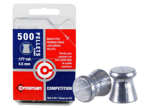 Crosman Competition .177 Cal, 7.4 Grains, Wadcutter, 500ct - Caliber 0.177