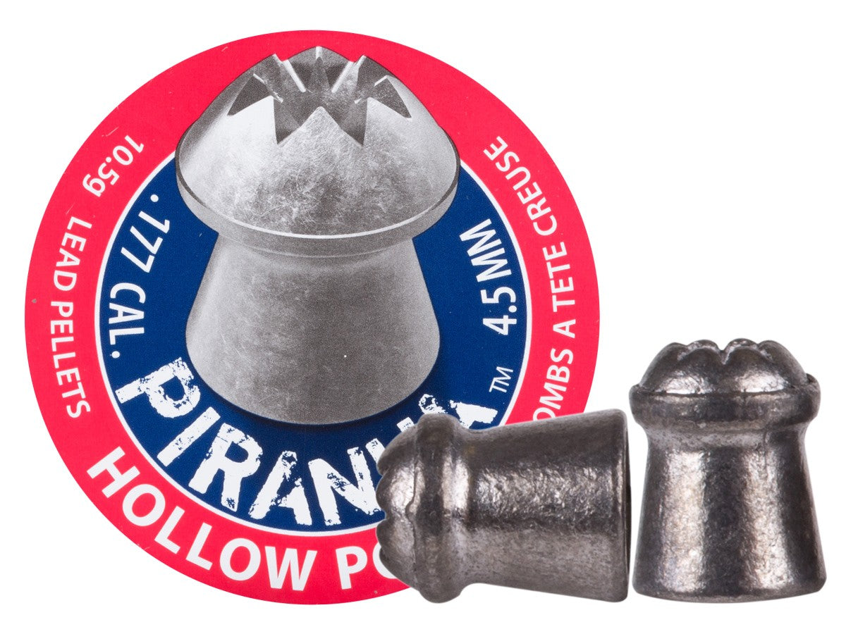 Crosman Premier Piranha .177 Cal, 10.5 Grains, Hollowpoint, 400ct - Caliber 0.177