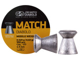 JSB Yellow Match Middle Weight  .177 Cal, 8.02 Grains, Wadcutter, 500ct - Caliber 0.177