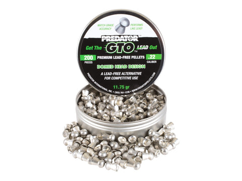 Predator GTO .22 Cal, 11.75 Grains, Domed, Lead-Free, 200ct - Caliber 0.22