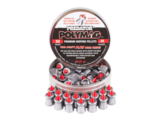 Predator Polymag, .35 Cal, 81.01 Grains, Pointed, 50ct - Caliber 0.357