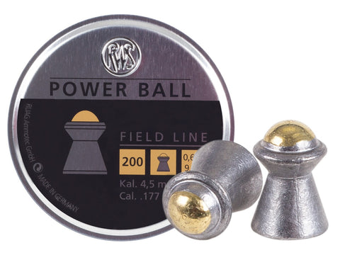 RWS Power Ball Field Line .177 Cal, 9.4 Grains, 200ct - Caliber 0.177