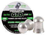 Predator .177 Domed GTO Lead-Free Pellets - Caliber 0.177