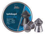 H&N Spitzkugel Pellets, .22 Cal, 16.05 Grains, Pointed, 200ct - Caliber 0.22