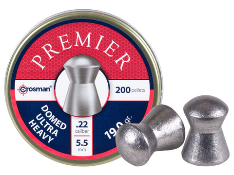 Crosman Premier .22 Cal, 19 Grains, Domed, 200ct - Caliber 0.22