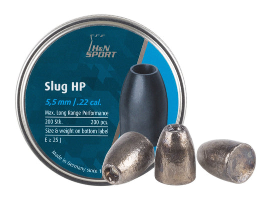 H&N Slug HP, .217 Cal., 23 Grains, Hollowpoint, 200ct - Caliber 0.22
