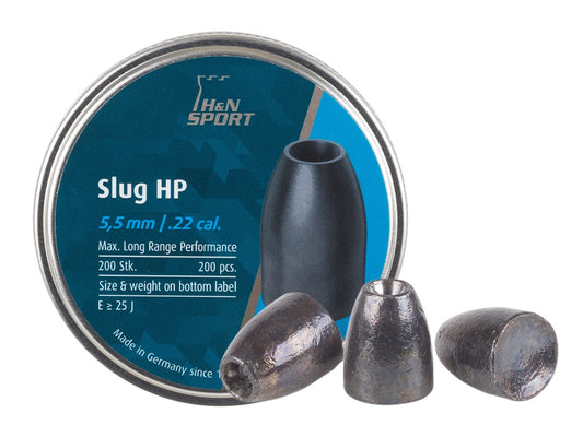 H&N Slug HP, .218 Cal., 21 Grains, Hollowpoint, 200ct - Caliber 0.22