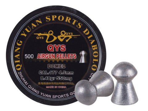 Qiang Yuan Airgun Pellets, .177, 8.48 grains, Domed, 500ct - Caliber 0.177