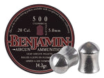 Benjamin Cylindrical .20 Cal, 14.3 Grains, Pointed, 500ct - Caliber 0.2