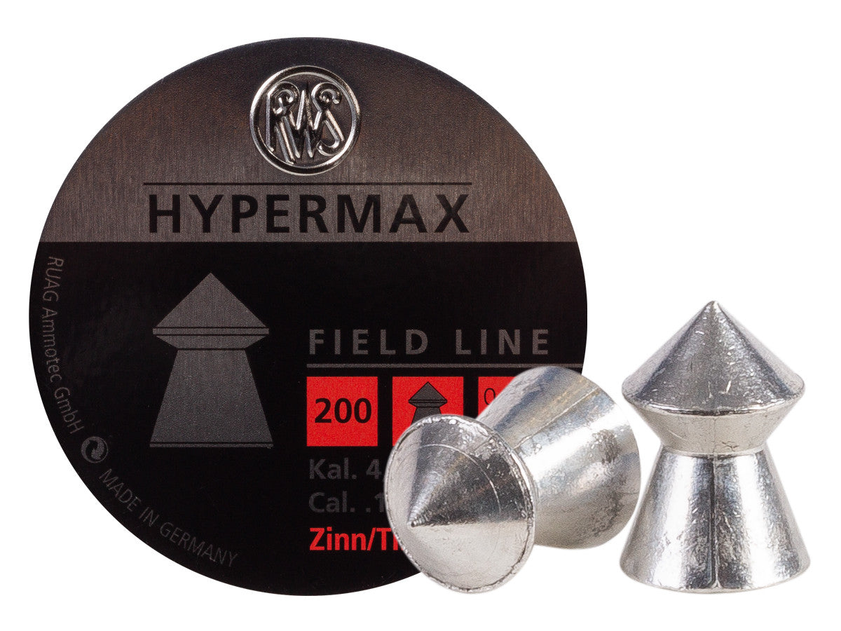 RWS HyperMAX .177 Caliber, 5.2 Grains, Pointed, 200 ct - Caliber 0.177