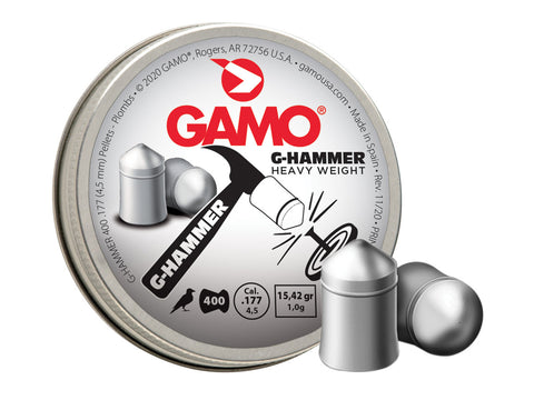 Gamo G-Hammer .177 Cal, 15.42 Grains, Pointed, 400ct - Caliber 0.177