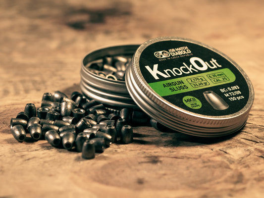JSB KnockOut Slugs MKII .25 Cal, 33.49gr, Hollowpoint, 150ct - Caliber 0.25
