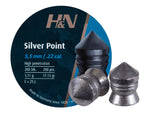 H&N Silver Point .22 cal, 17.13 grains, Pointed, 200ct - Caliber 0.22