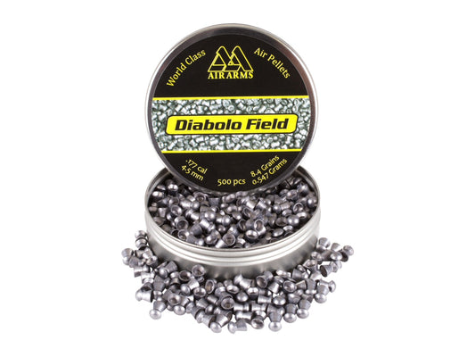 Air Arms Diabolo Field .177 Cal, 4.52mm, 8.44 Grains, Domed, 500ct - Caliber 0.177