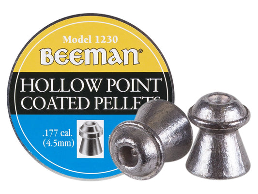 Beeman .177 Cal, 7.2 Grains, Hollowpoint, Coated, 500ct - Caliber 0.177