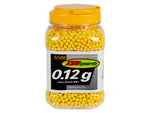 TSD Sports 6mm plastic airsoft BBs, 0.12g, 6500 rds, yellow - Caliber 6mm