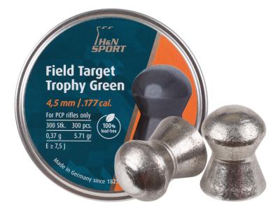 H&N Baracuda Green .22 Cal, 12.35 Grains, Domed, Lead-Free, 200ct - Caliber 0.22