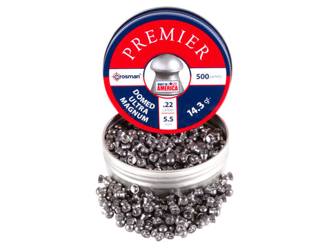 Crosman Premier .22 Cal, 14.3 Grains, Domed, 500ct - Caliber 0.22