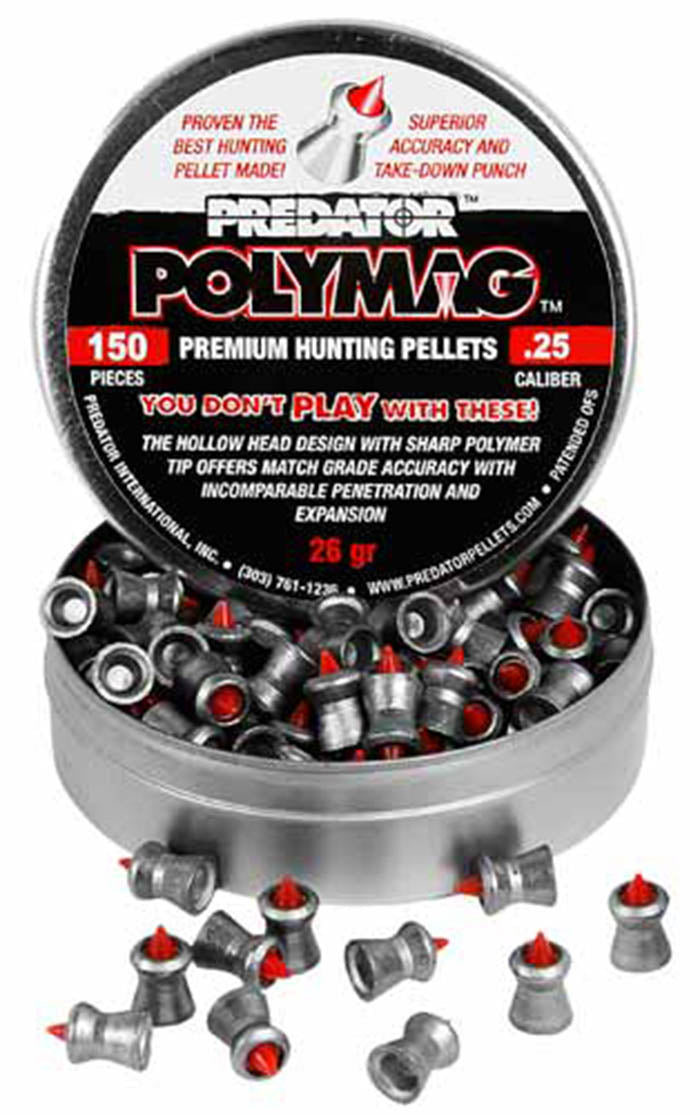Predator Polymag .25 Cal, 26 Grains, Pointed, 150ct - Caliber 0.25