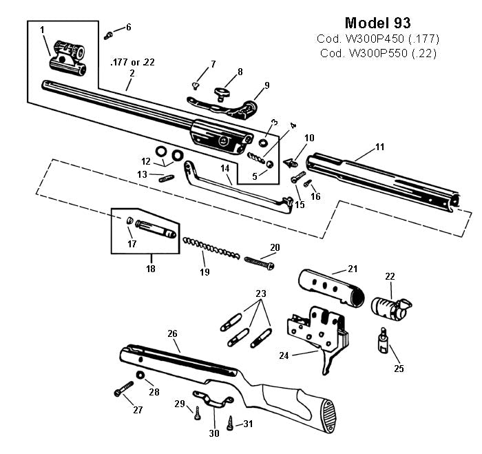 RWS Replacement Piston for Model 93