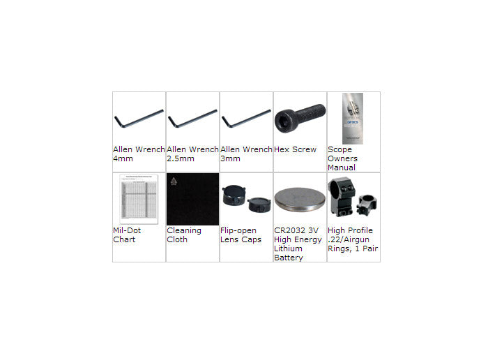 Leapers UTG 3-9x40AO True Hunter Rifle Scope, EZ-TAP, Illuminated Mil-Dot Reticle, 1/4 MOA, 1" Tube, High 3/8" Rings