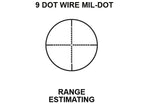 UTG 4x32 Rifle Scope, Mil-Dot Reticle, 1/4 MOA, 1" Tube, 3/8" Rings
