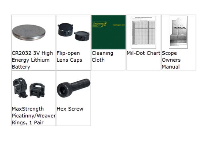 UTG 4-16x44 AO SWAT AccuShot Rifle Scope, EZ-TAP, Illuminated Mil-Dot Reticle, 1/4 MOA, 30mm Tube, See-Thru Weaver Rings