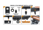 UTG Tactical OP Bipod, Pic/Swivel Mount, Panning, Folding/Telescoping Legs