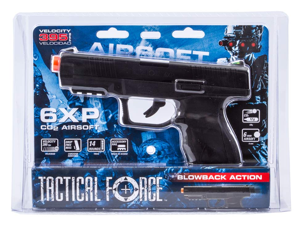 Tactical Force 6XP CO2 Airsoft Pistol - Caliber 0.24 - FPS 300