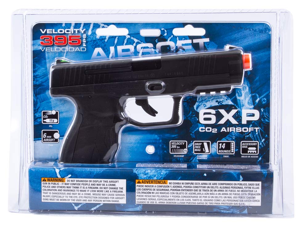 Tactical Force 6XP CO2 Airsoft Pistol - Caliber 0.24 - FPS 300