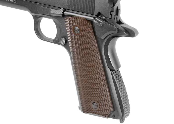 Tanfoglio Witness 1911 CO2 BB Pistol, Brown Grips - Caliber 0.177 - FPS 320