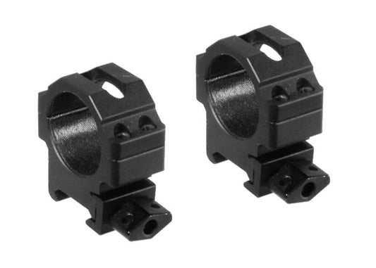 UTG 30mm Max Strength Rings, Low, Weaver/Picatinny, Twist-Lock Base