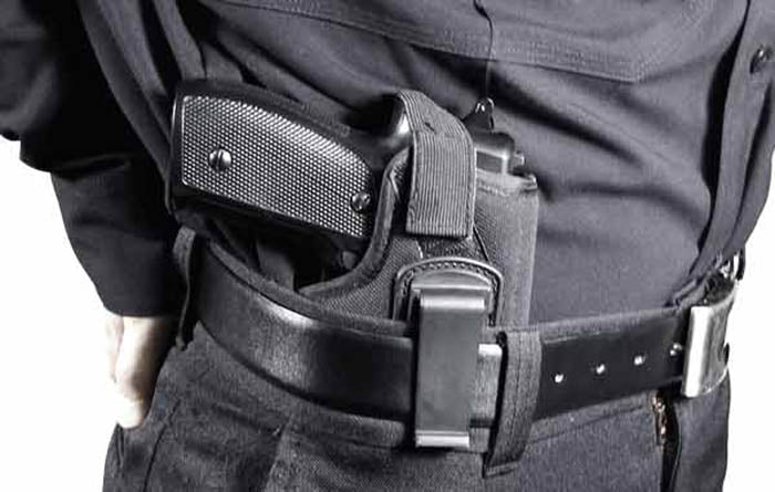 Concealed Belt Holster, Fits Compact & Subcompact Pistols, Black
