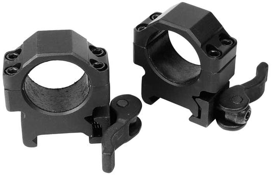 UTG 1" Max Strength Quick-Detach Rings, Low, Weaver/Picatinny,