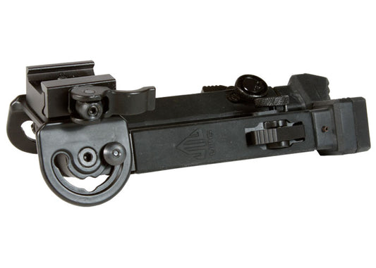 UTG Folding Metal Bipod, Quick-Detach, Rubber-Armored, Panning, Telescoping Legs