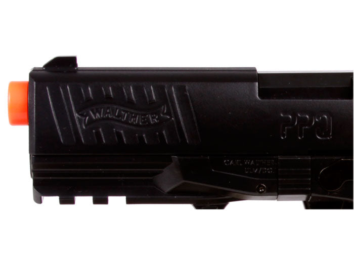 Walther PPQ Spring Airsoft Pistol, Black - Caliber 0.24 - FPS 300