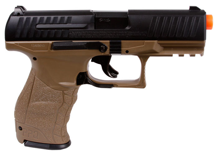 Walther PPQ Spring Airsoft Pistol, Tan - FPS 300